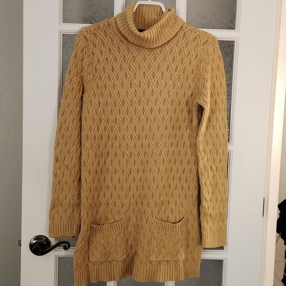 Jeanne Pierre / Mustard Long Knit Sweater